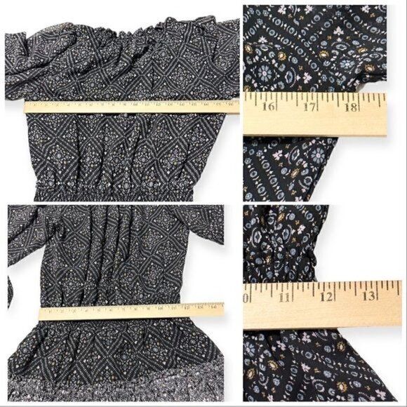 MISA Los Angeles Lorena Dress Black Print, Size XS - Picture 16 of 16